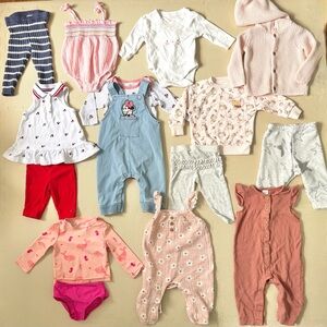 Baby Girl 6M Clothing Bundle 14+ pieces
